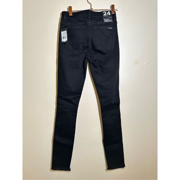 Joes Jeans Black Distressed Skinny Ankle Stretch Jeans Size 24 New - Picture 5 of 5
